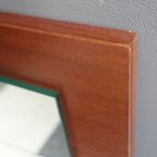 Teak Frame Square Mirror 1960S thumbnail 5