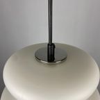 White Milk Glass Pendant Light Ah 1 By Peill and Putzler 1960 thumbnail 6