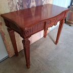 Klassieke Mahonie Houten Sidetable, Haltafel, Wandconsole thumbnail 3