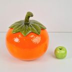 Vintage Oranje Sinaasappel Terrine / Punch Bowl Keramiek '60 thumbnail 5