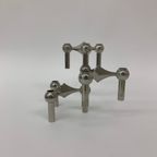 Set Of 3 Candlestick By Fritz Nagel & Ceasar Stoffi And Manufactured By Bmf 1960’S thumbnail 7