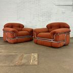 Italiaanse Fauteuils Ontworpen Door Adriano Piazzesi thumbnail 9