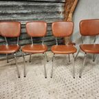 Set Retro Stoelen Frans Design 60S 4 Stuks thumbnail 11