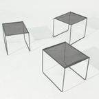 Post Modern Perforated Steel Nesting Tables 1980S thumbnail 8