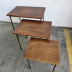 Set Van 3 Vintage Nesting Tables / Bijzettafeltjes thumbnail 9