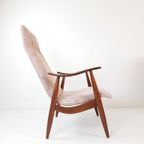 Vintage Louis Van Teeffelen For Webe Chair Licht Roze thumbnail 6