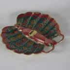 Enameld Brass Ashtray In The Shape Of A Butterfly - Ca. 1960 - As New thumbnail 6