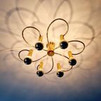 Grote Koperen Plafondlamp, Cosack Leuchten, 1970 thumbnail 4