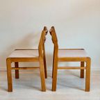 Set 4 Stoere Vintage Deense Eetkamerstoelen Jaren 60 thumbnail 4