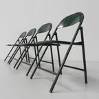 Set Van 4 Industriële Stalen Klapstoelen Du-Al Dare Inglis thumbnail 5