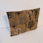 Vintage Kussen Met Gestikte Bomen Print thumbnail 2