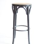 Vintage Thonet Rattan Barstool thumbnail 10