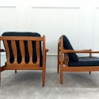 Paar Gerestaureerde Scandinavische Fauteuils thumbnail 10