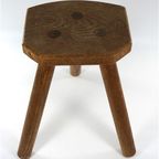 Vintage Houten Kruk Driepoot thumbnail 3