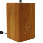 Landelijke Lamp Massief Houten Verstelbare Tafellamp thumbnail 4