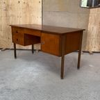 Vintage Vrijstaand Directie Bureau, Reliving thumbnail 14