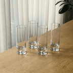 Set Of 4 Vintage Highball Glasses With Bubble Stem thumbnail 4
