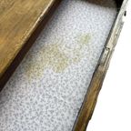 Vintage Bureau / Antieke Massief Bureau Met Lades thumbnail 9