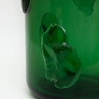 Groene Glazen 60’s Empoli Italy Vaas thumbnail 3