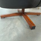 Zwarte Skai Kunstleder Draaifauteuil Uit Zweden thumbnail 13