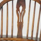 Set Van 2 Prachtige, Antieke Engelse Highback Windsor Eetkamerstoelen thumbnail 12