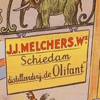 Originele Reclameplaat Heel Nederland Wenst Olifant Jenever. thumbnail 7