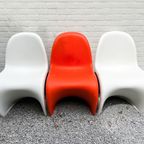 Iconische Vintage 'Panton Chair' - Oranje - Design By Verner Panton - 60S - Vitra - Original thumbnail 6