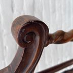 Antiek Engels Eiken Stoel Met Armleuningen, Maten Volgen Nog thumbnail 5