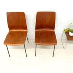 2 Vintage Stoel Friso Kramer Euroika Auping Jaren 60 Plywood thumbnail 5