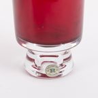 Mid-century Reijmyre Red Glass Vase Designed By Monica Bratt, 1950’s thumbnail 4