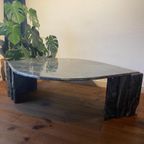 Italiaans Vintage Salontafel Groen Marmer Roche Bobois thumbnail 8