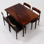 Set Of 4 Solid Rosewood Dining Chairs Danish Design 1960S thumbnail 15