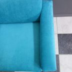 Blue Velvet Armchair 1960S thumbnail 11