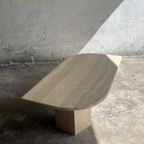 Organic Shape Travertin Coffee Table thumbnail 11