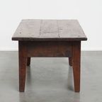 Charmante En Praktische Antieke Franse Salontafel Met Opvallende Kleuren Een Mooi Patina thumbnail 5