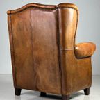 Wingback Fauteuil Schapenleer Klassiek thumbnail 5