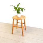 Retro Vintage Kruk Stoel Jaren 60 Plantentafel thumbnail 3