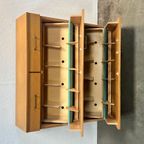 Vintage Schoenenkast, Licht Hout, 1970's Duitsland thumbnail 14