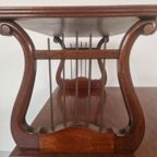 Klassiek Art Nouveau Jugendstil Harp Bijzettafeltje. thumbnail 10