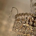 Vintage Bloemen Bloemetjes Kroonluchter Hanglamp Kristal thumbnail 3