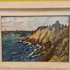 Pendant Met De Franse Kust Door S. Barrier Uit 1947 thumbnail 7