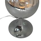 Pop Art / Space Age Design - Xl Chrome Table Lamp - Globe Shaped - Glass Top thumbnail 5