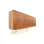 Xxl Vintage Wortelnotenhout Dressoir / Highboard Uit De Jaren ’60 thumbnail 9