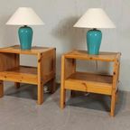 Set Van 2 Vintage Klassieke Tafellampen, Blauw / Turkoois thumbnail 4