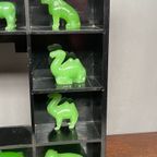 Beeldjesset “guardians Of The Ming Dynasty” Van Jadeglas + Displayplank. thumbnail 4