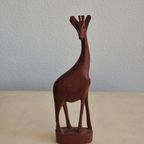 Kleine Houten Beeld Giraffe thumbnail 3