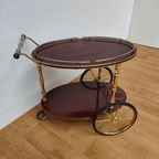 Vintage Barcart Drankenkar Trolley Butlerwagen Bijzettafel 3 thumbnail 6