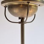 Vintage Art Deco Bol Hanglamp Schoollamp Kopper Mid Century thumbnail 8
