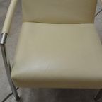 Zganieuw Witte Leren Leolux Helical Design Fauteuil + Poef thumbnail 11