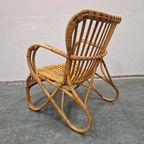 Volwassen Jaren 50 Rohé Vintage Bamboe Fauteuil thumbnail 6